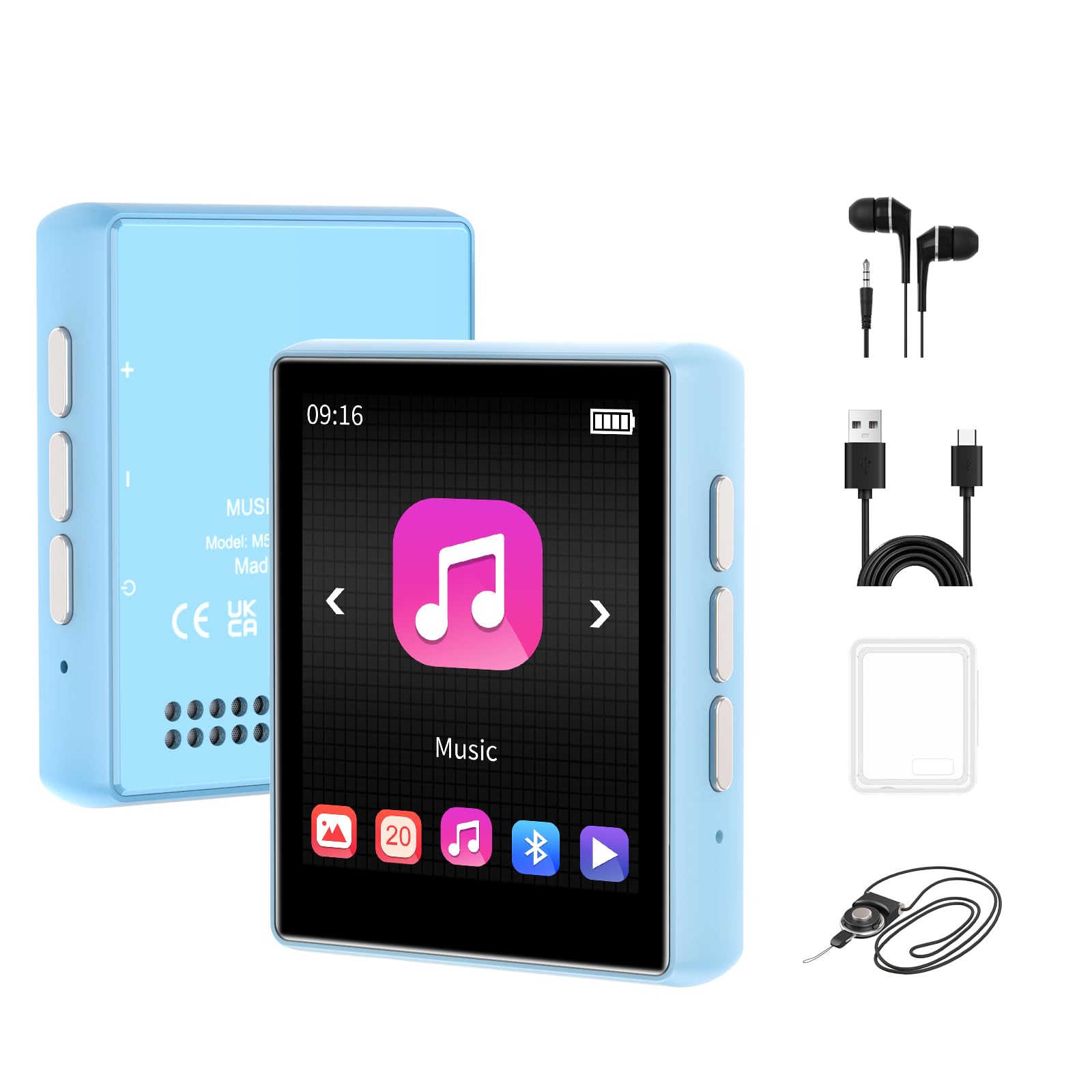 Diofox MP3プレーヤー　 M8 80gb W/ Bluetooth Amazon.com: 80GB MP3 Player with Bluetooth and WiFi, Diofox 4-Inch