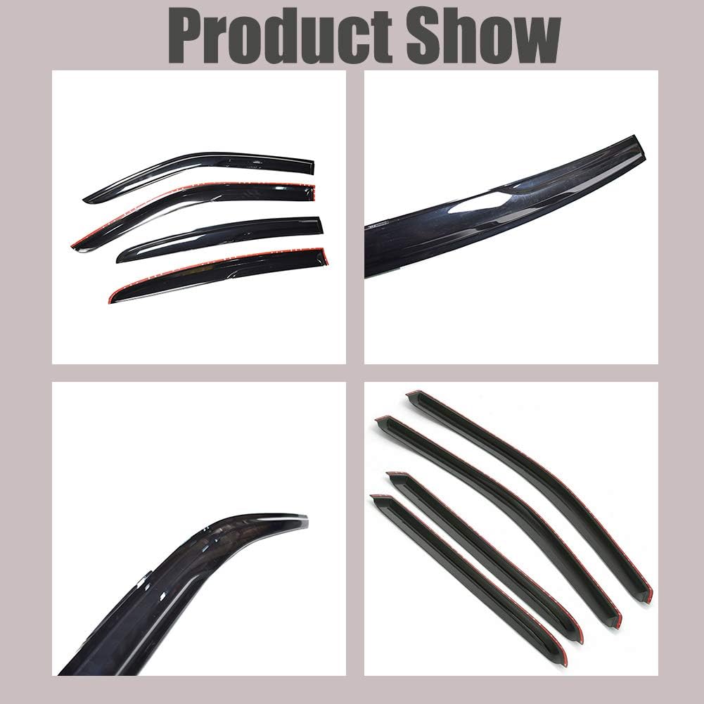 Acrylic Window Visors Sun Rain Guards Vent Shade Replacement for 2011-2020 Char-ger