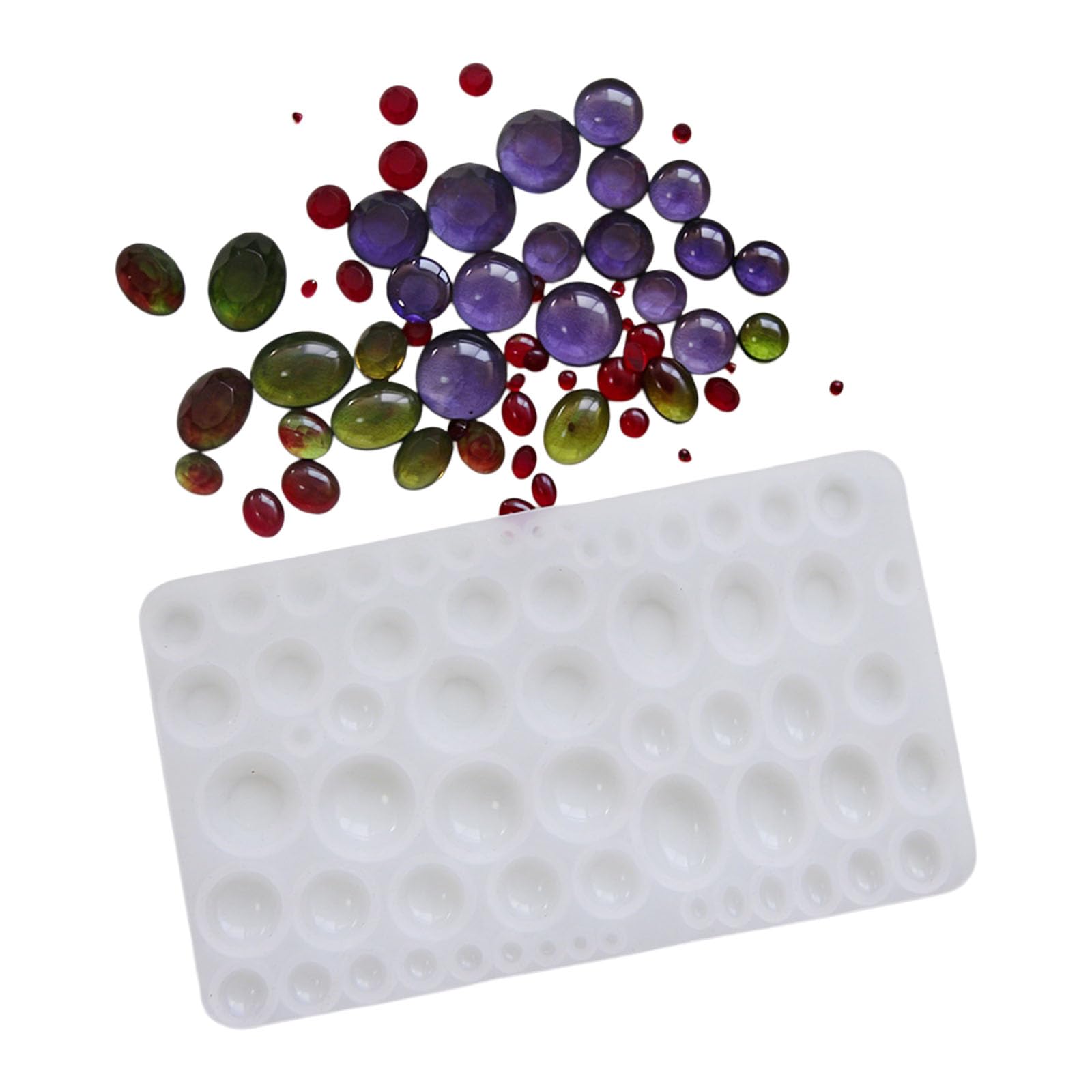 Kaeltsyn Silicone Set for Round Oval Jewelry Craft Gemstones Creation Jewelry
