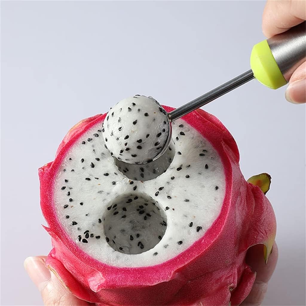 4-Pack Watermelon Slicer Fruit Carving Tool Set Melon Ball Spoon Corer Multi-Purpose Kit
