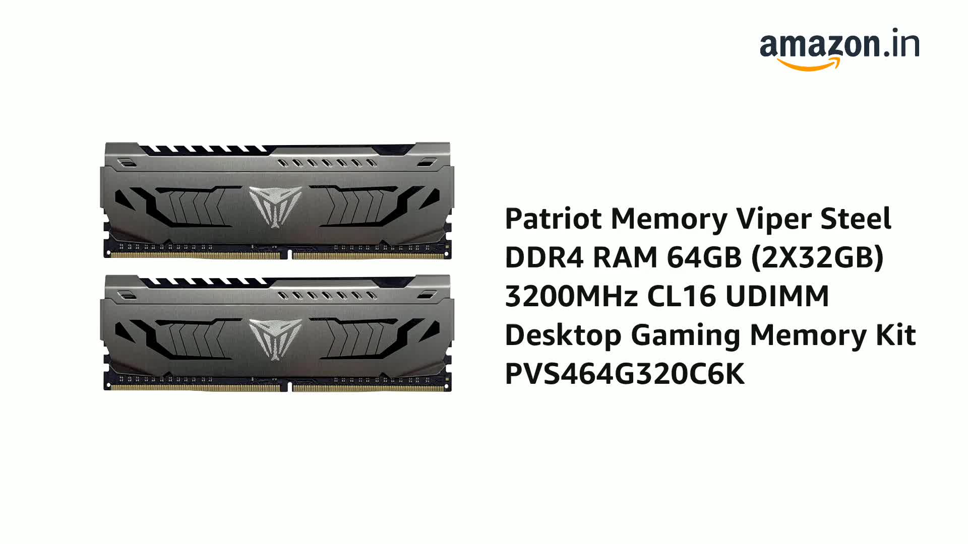 Amazon.in: Buy Patriot Memory Viper Steel DDR4 RAM 64GB
