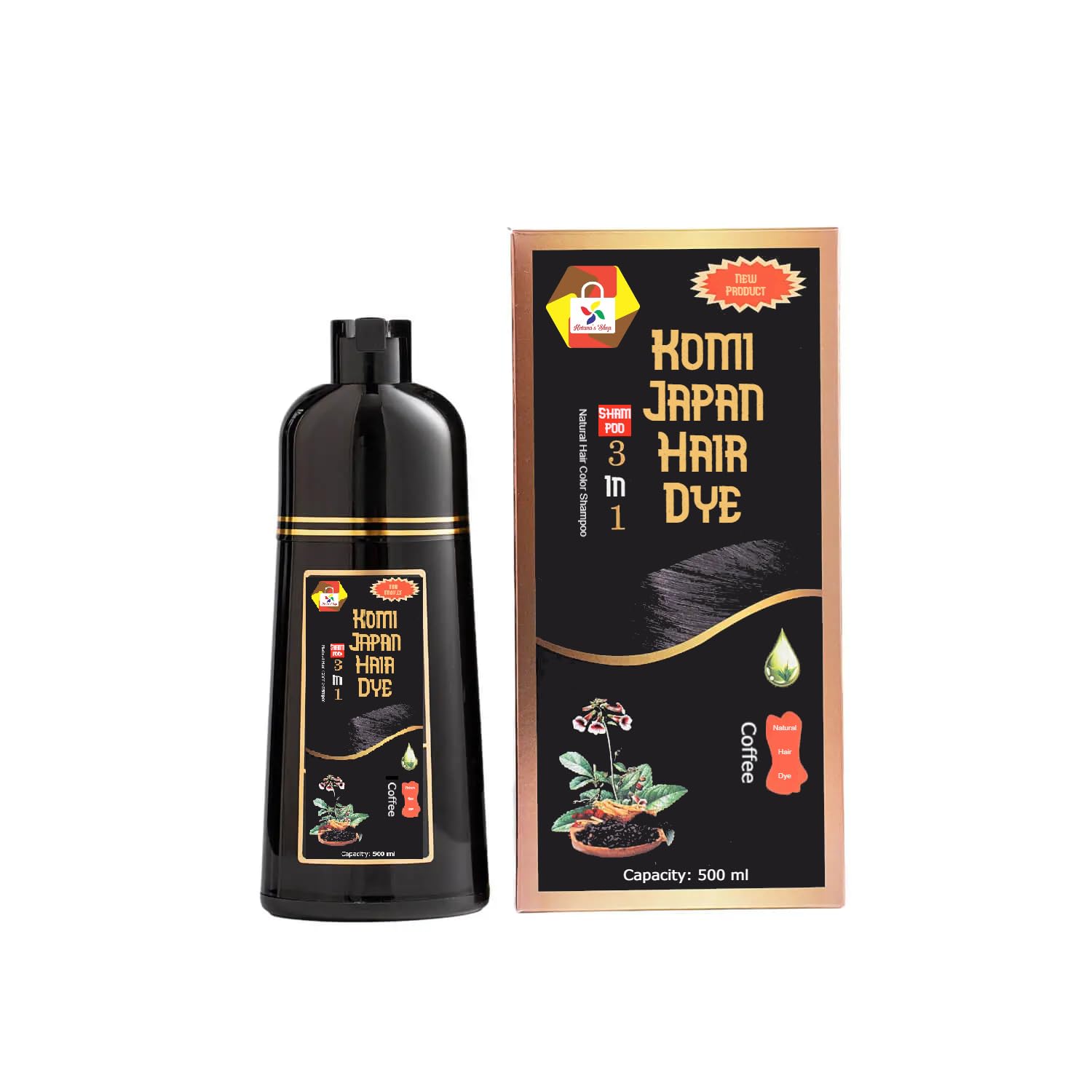 Amazon.com: KomiJapan Authentic Japanese Hair Dye Shampoo – 500ml
