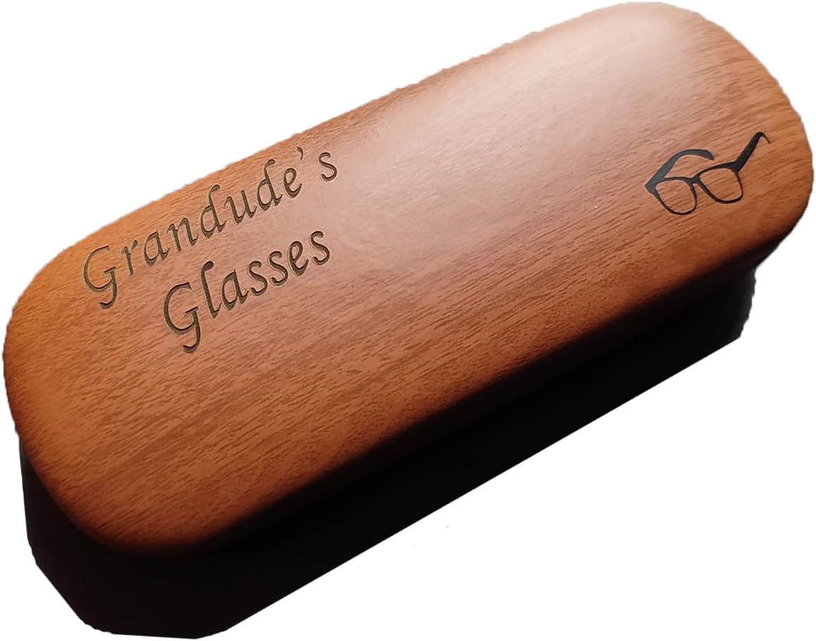 PerGiftPersonalised Glasses Case with Custom Text – Engraved Gift for Him or Her – Protective, Stylish & Unique Eyewear Holder