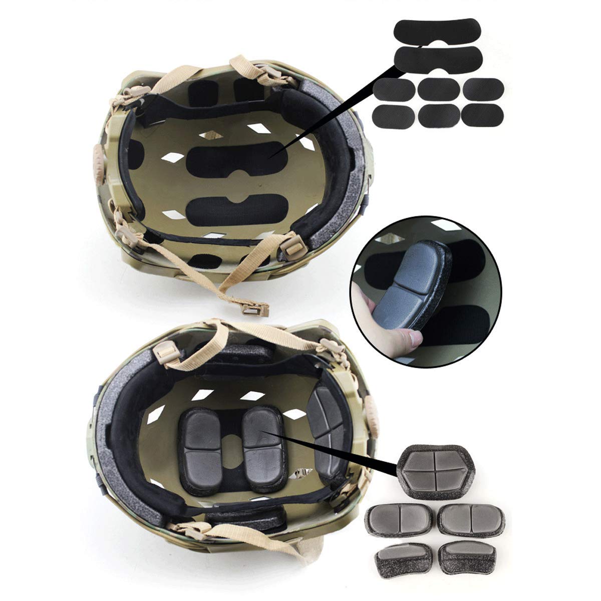 FMA – coussin de Protection pour casque tactique, mousse à mémoire de forme, mise à niveau, pour EXF/CP/EX/MT, jeu de guerre à saut rapide