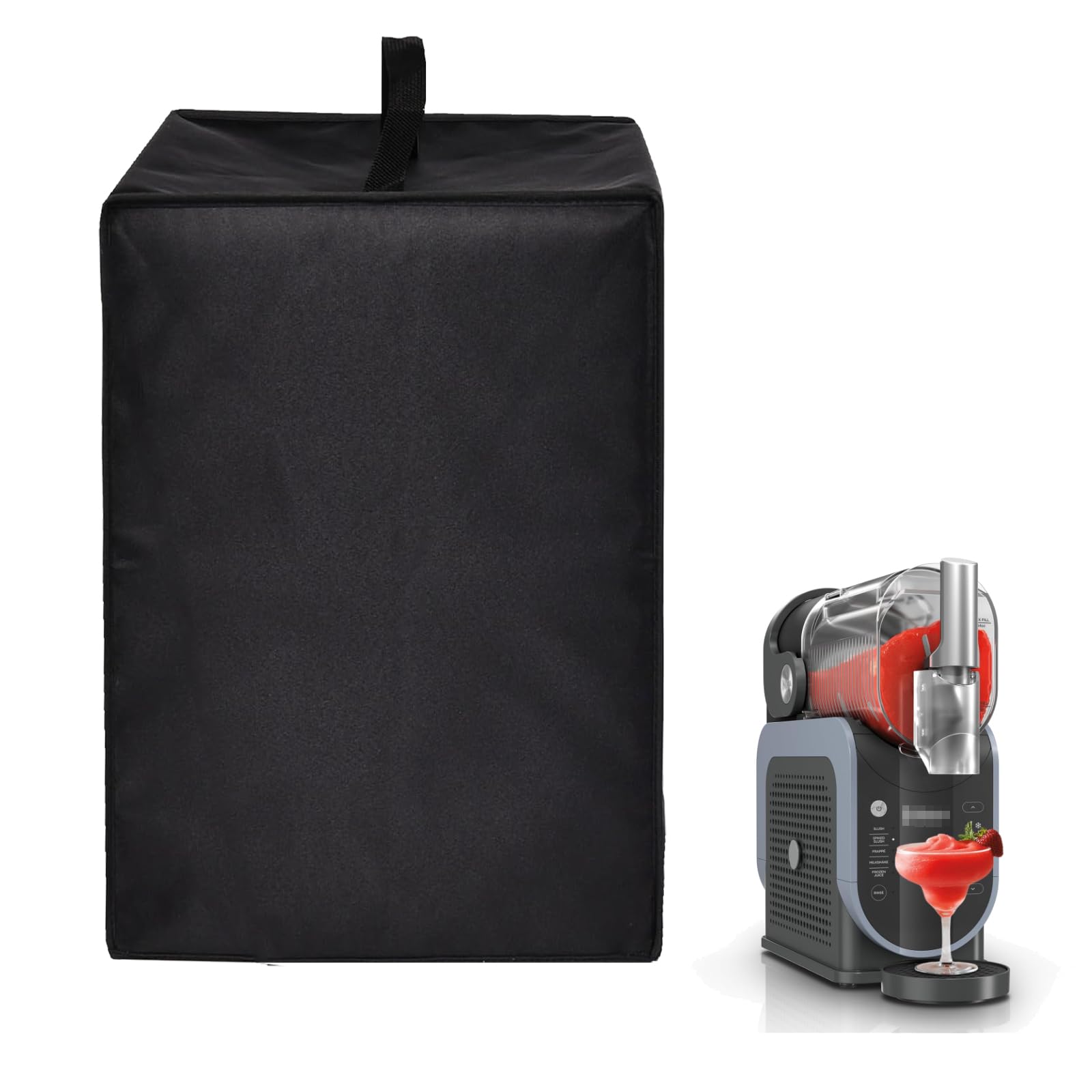 Copertura per macchina per bevande Ninja Frozen, coperchio in nylon impermeabile antipolvere per macchina per granite Ninja FS301/Ninja SLUSHi Professional Frozen FS301C (nero)
