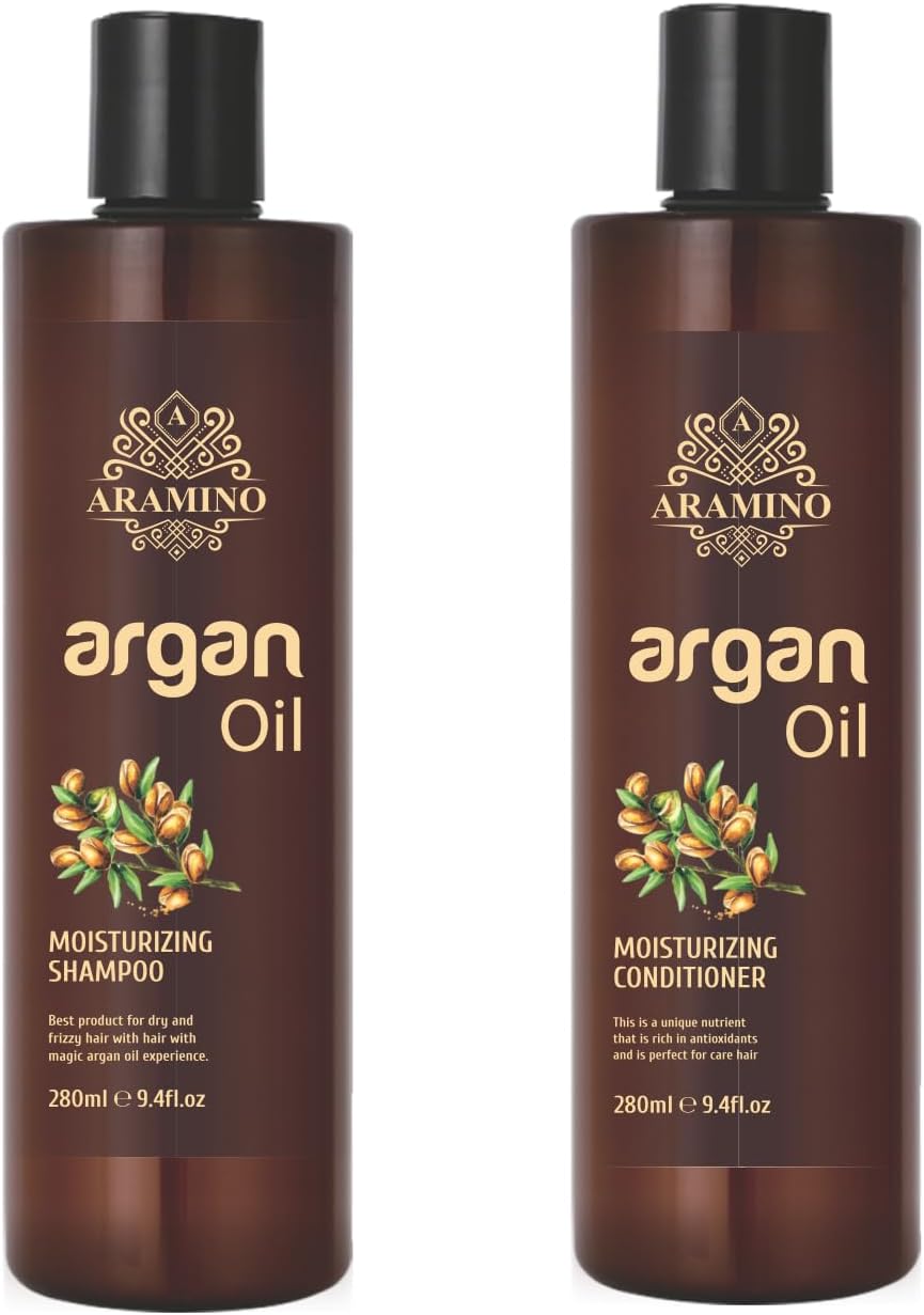 Argan Oil Moisturizing For Dry & Frizzy Hair (Shampoo and Conditioner 280 ML Set of 2)