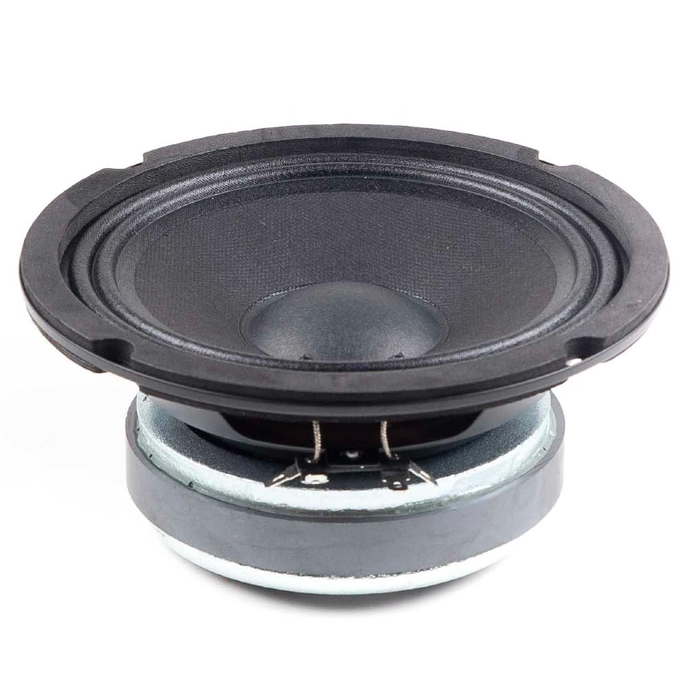KIT SET PER MASTER AUDIO BN06/4 1 woofer professionale da 16,5 cm 165 mm 6,5" di diametro, 175 watt rms 350 watt max, impedenza 4 ohm, sensibilità 95 db, per auto, 1 pezzo