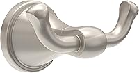 Delta Becker Towel Robe Hook Wall Mounted, SpotShield Brushed Nickel BCK35-DN - Space-Saving Bathroom Hardware