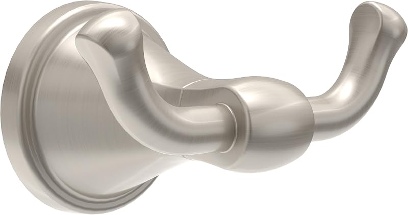 Faucet Becker (1-Pack) Towel/Robe Hook for Bathroom, SpotShield Brushed Nickel, Wall Mounted BCK35-DN