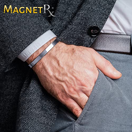 Magnetrx MSC01-BB ® Magnetic Bracelets For Men - Elegant Bangle, Golf/Tennis Elbow & Balance - Men’S Cuff Magnetic Bracelet thumb #1