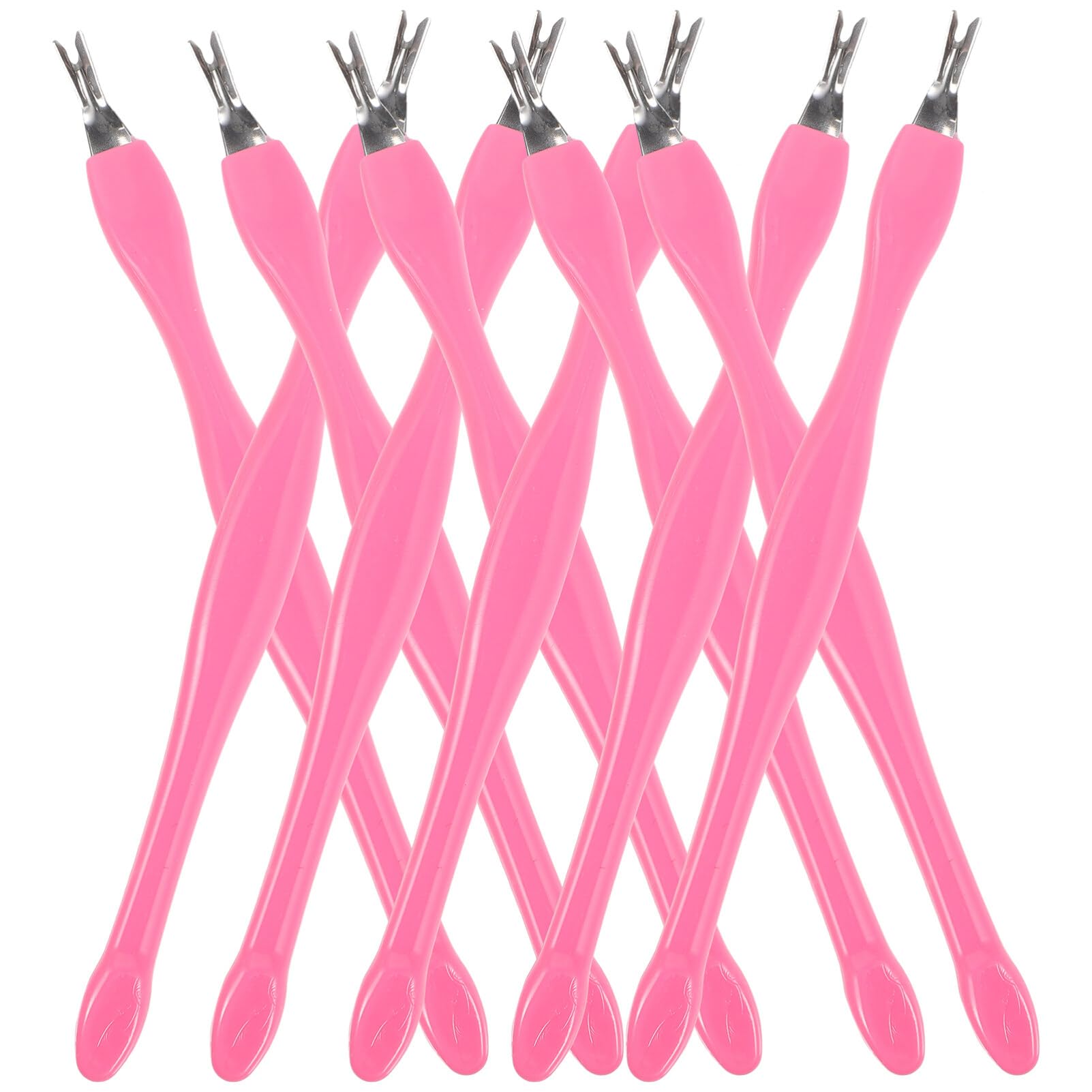 FOMIYES Scraper Tool Kit Cuticle Remover Cuticle Pusher Trimmer Fork Non- Handle