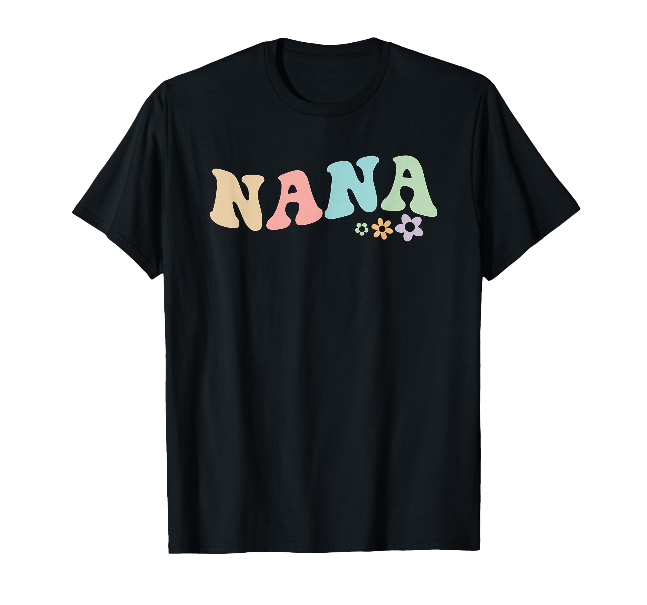 Groovy Floral Nana Graphic - Mother's Day Idea T-Shirt