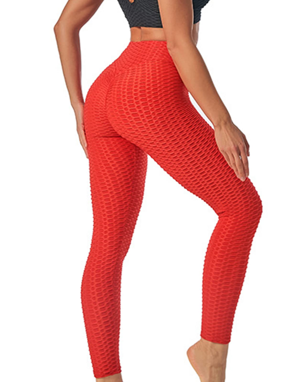 Merlvida Leggins Sportivi Donna Vita Alta Leggings Push Up Pantaloni Palestra Controllo della Pancia Anticellulite Pantacollant Opaco Elastici Tuta Collant Abbigliamento Sportivo Donna Yoga Fitness