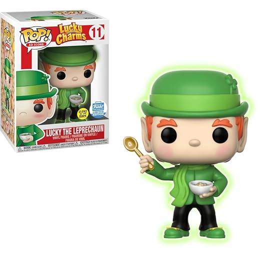 Funko Pop Ad Icons Lucky Charms Glow In The Dark Luck The Leprechaun Limited Edition Vinyl Figure