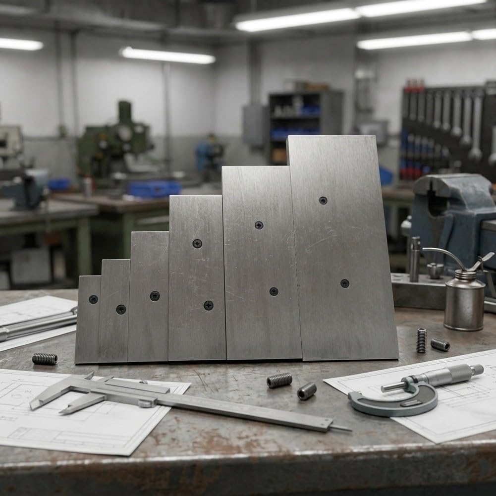 Set parallelo regolabile 6PCS 1 "- 2-0,2 "ispezione del layout in acciaio