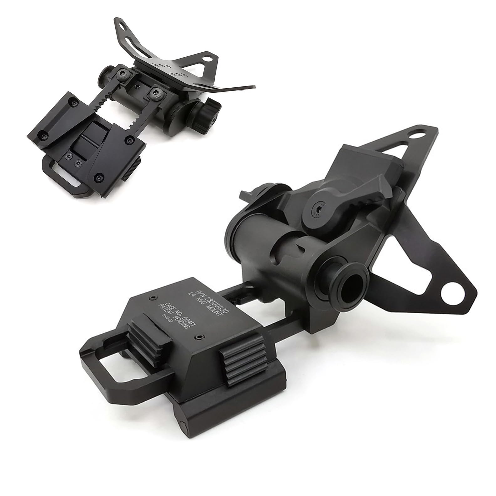 PVS15 PVS18 GPNVG18 Night Vision Goggles Mount?Adjustable Tactical Helmet Mount?for L4G30 NVG Metal Helmet Mount?CNC Aluminum (BK)