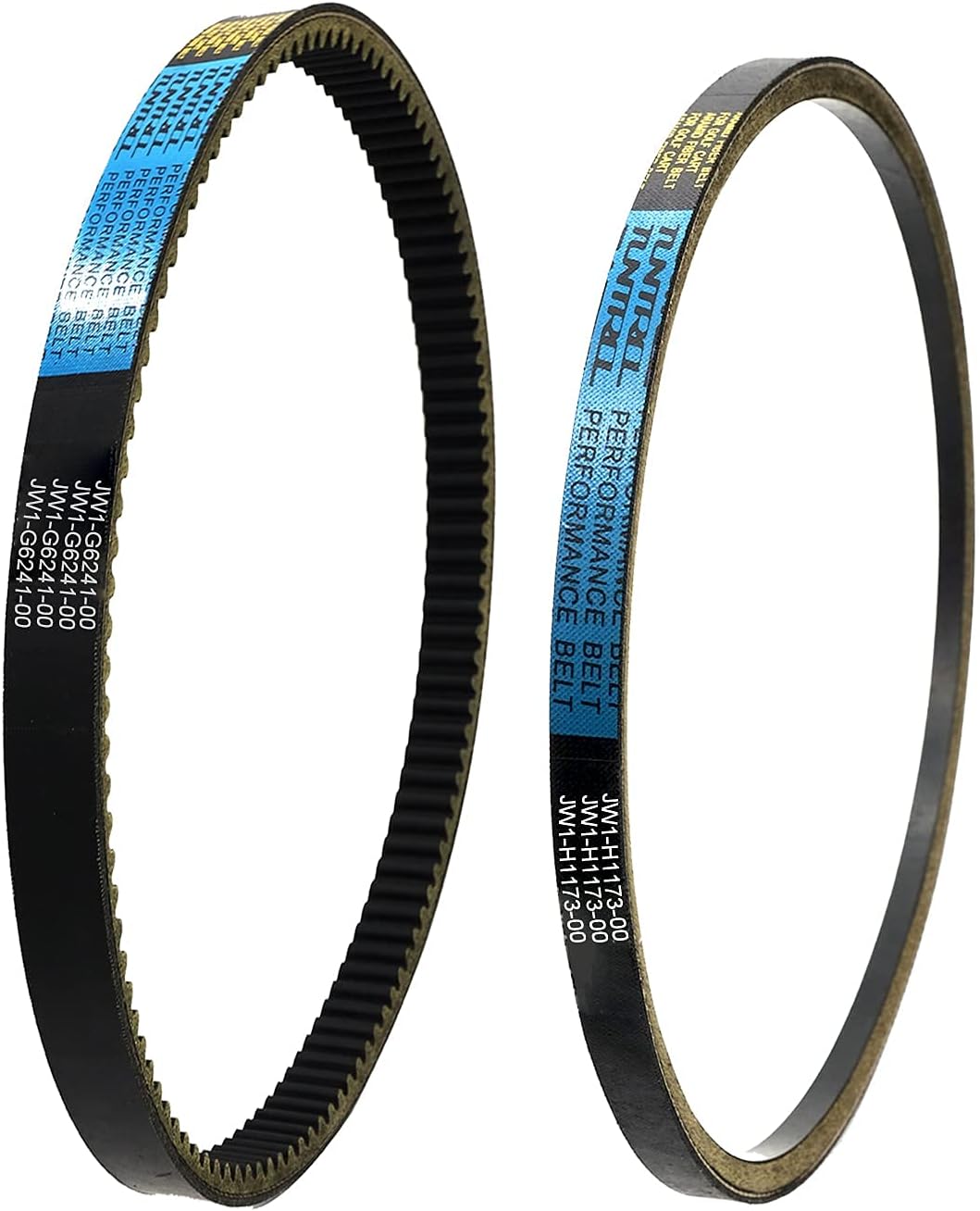 Golf Cart Starter/Generator & Drive Belt Kit fit for Yamaha G29 2007-2012.5, Aramid Fiber Replacement Belt JW1-G6241-00 & J38-81173-00