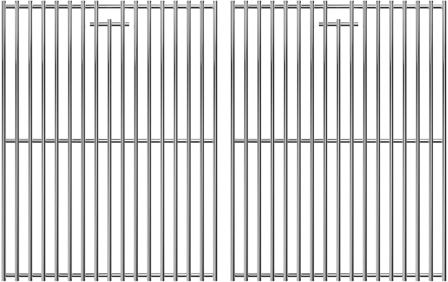 SafBbcue Cooking Grates for Captiva Designs 4-Burner Propane Gas BBQ Grill Grids for Captiva Designs GR001 Grill Replacement Parts, SUS304 Stainless Steel 16.2 x 24.6 inch