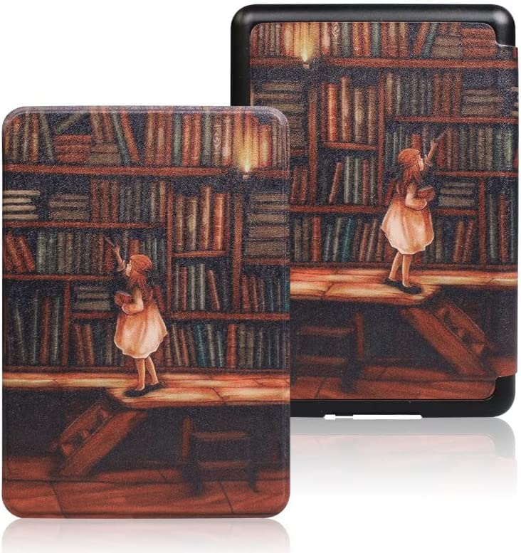 YIMICO Case for Kindle 11th Gen 2022 Released - Durable Cover with Auto Wake/Sleep fits Amazon Kindle 2022 (Will not fit Kindle Paperwhite or Kindle Oasis or Kindle 2019) (Girl Bookstore)