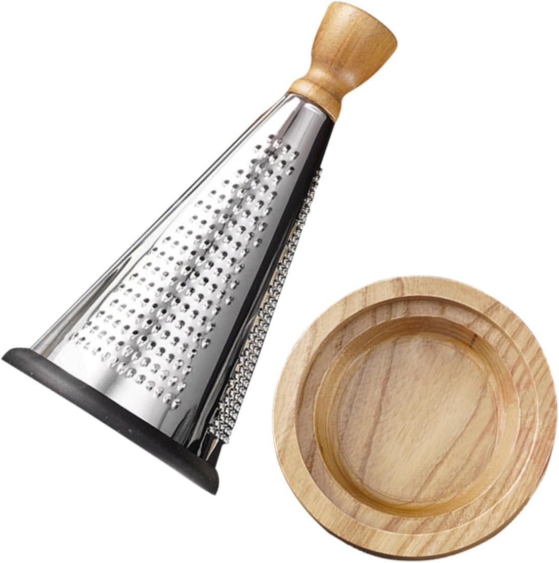 ABOOFAN Home Restaurant Grade Cheese Grater Sturdy Portable Multipurpose Wooden Handle for Kitchen Use