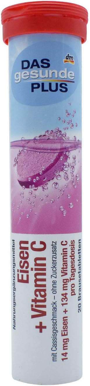 Plus Eisen + Vitamin C, 20 Tablets