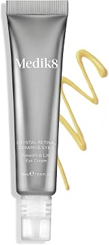 Medik8 Crystal Retinal Ceramide 3 Eye Cream, 0.03% Retinal Strength - 15ml | Smooth & Lift Eye Cream, Anti Ageing, 0.03% Retinal Strength 11x Faster than Retinol, For New Vitamin A Users