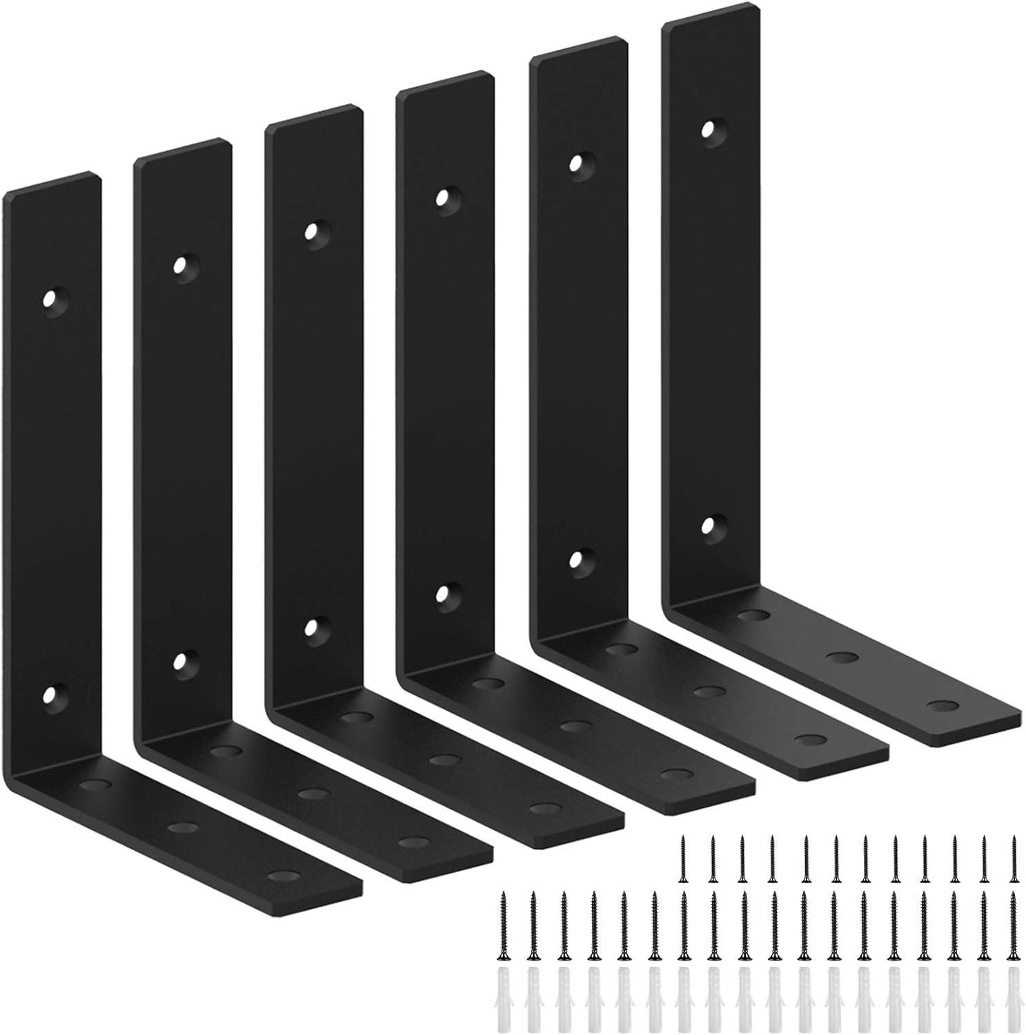 Shelf Brackets 11" L for 12 Inch Lumber Boards,+ Heavy Duty Industrial