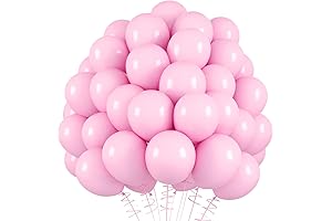 RUBFAC Pastel Pink Balloons: Sweeten Your Celebrations with 120pcs 5 Inch Light Pink Latex Balloons