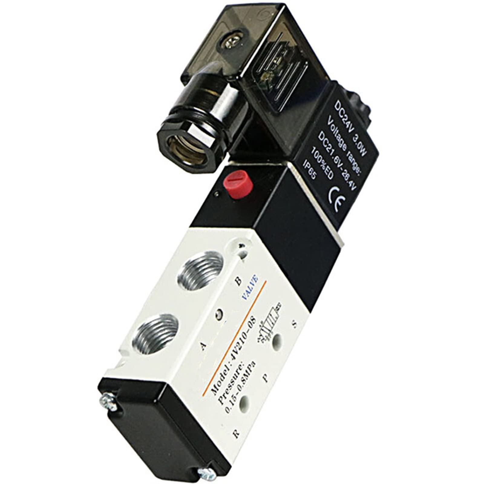 Électrovanne d'air 4V110-06 évite les fuites pneumatiques distributeur 5 voies 1/8 stable DC 12V