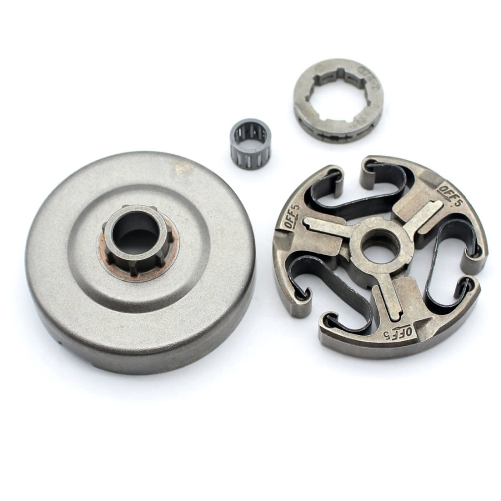 Tambor de Embrague con Kit de piñón de llanta de 3/8 "-7T Apto for Husqvarna 362 365 371 372 372XP 570 575 Reemplazo de Motosierra 503744401 Parte