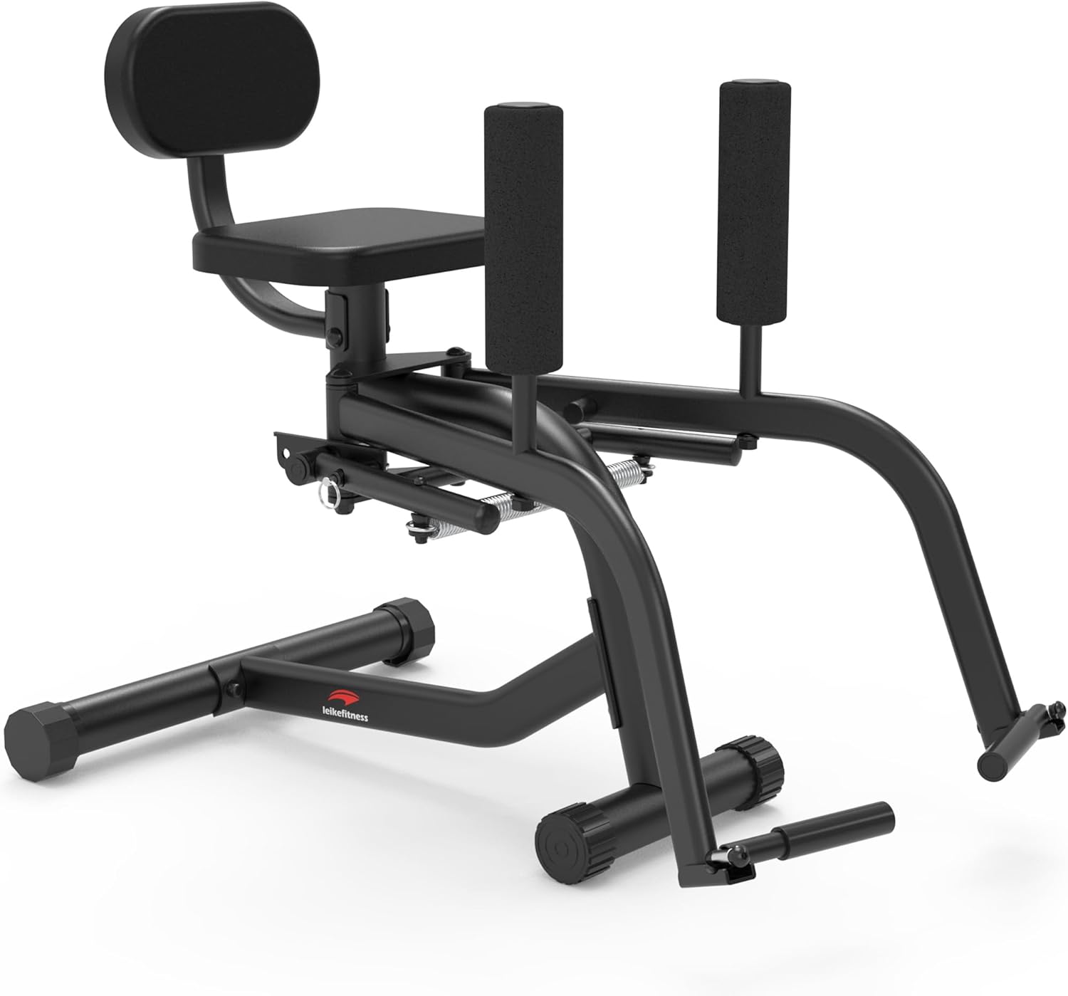 Leikefitness Hip Abductor and Thigh Exercise Machine, Compact Glute Trainer with Thickened Spring, Adjustable 360-Degree Leg Pads for Home Gym Workouts