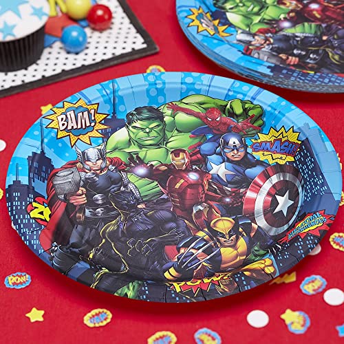Phoenix Party 12 Guests Hero Party Plates, Hero Theme Party Supplies, Birthday Decorations, Disposable Paper Plate, 9 & 7 Inch #TOP5