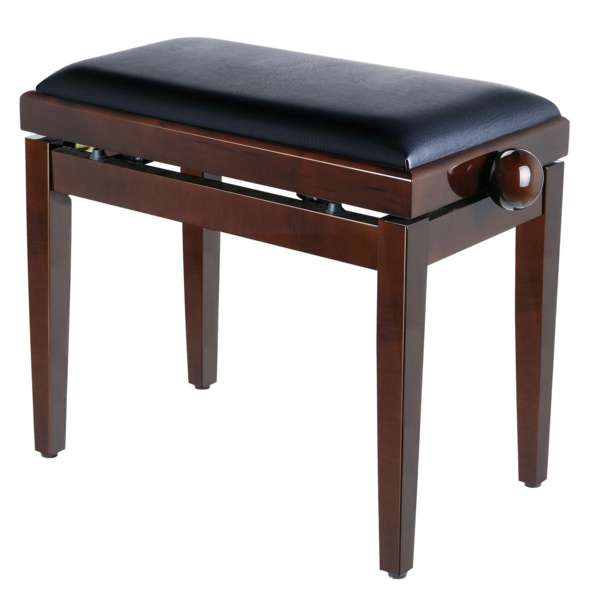 - Soundsation - Banqueta de piano regulable en madera satinada