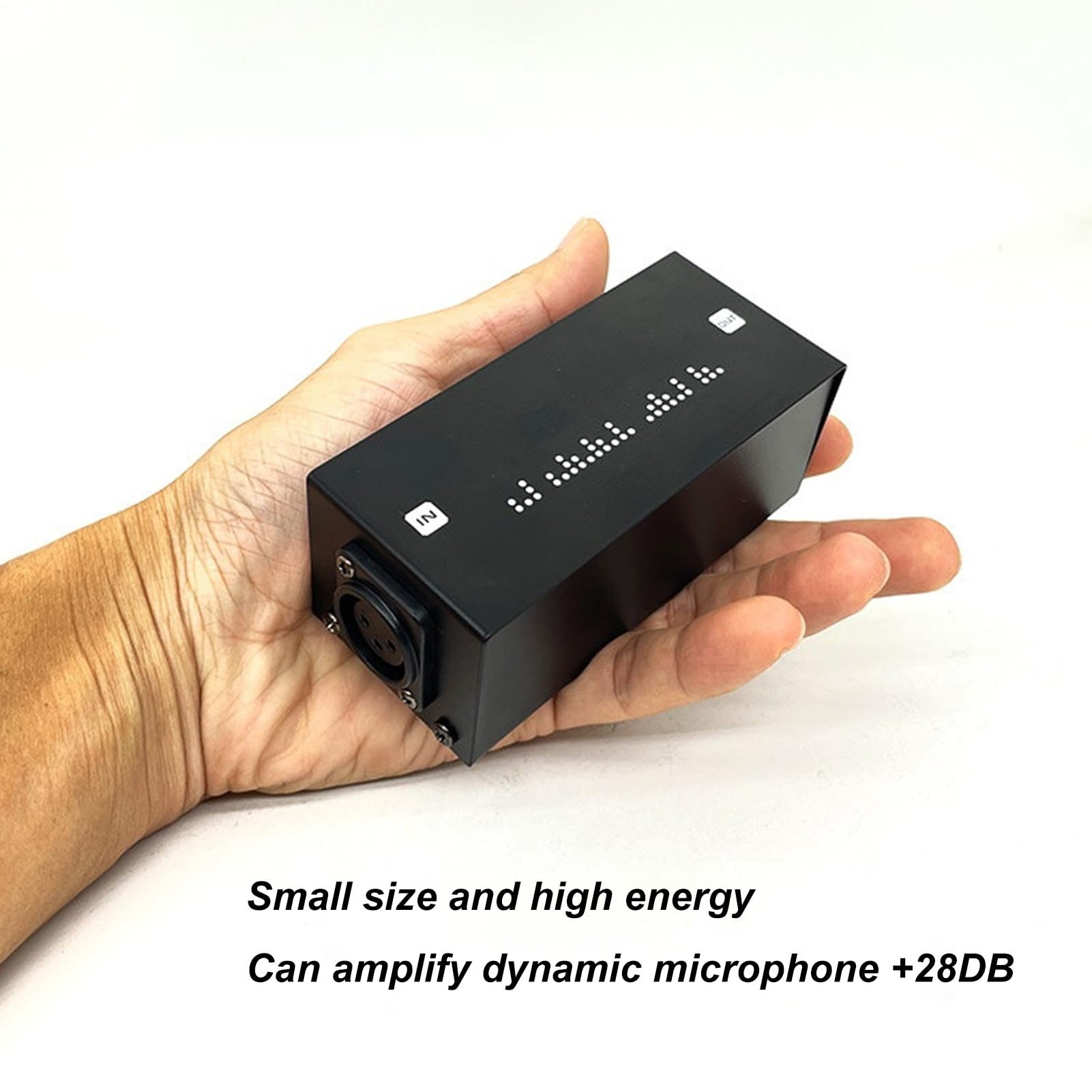 Audio Signal Preamplifier - Active Booster Device, Lossless Sound Amplifier Unit, Noise Reduction Processor | Podcast Vocal Recording Streaming Setup, Studio Broadcast Voice Enhancement Equ