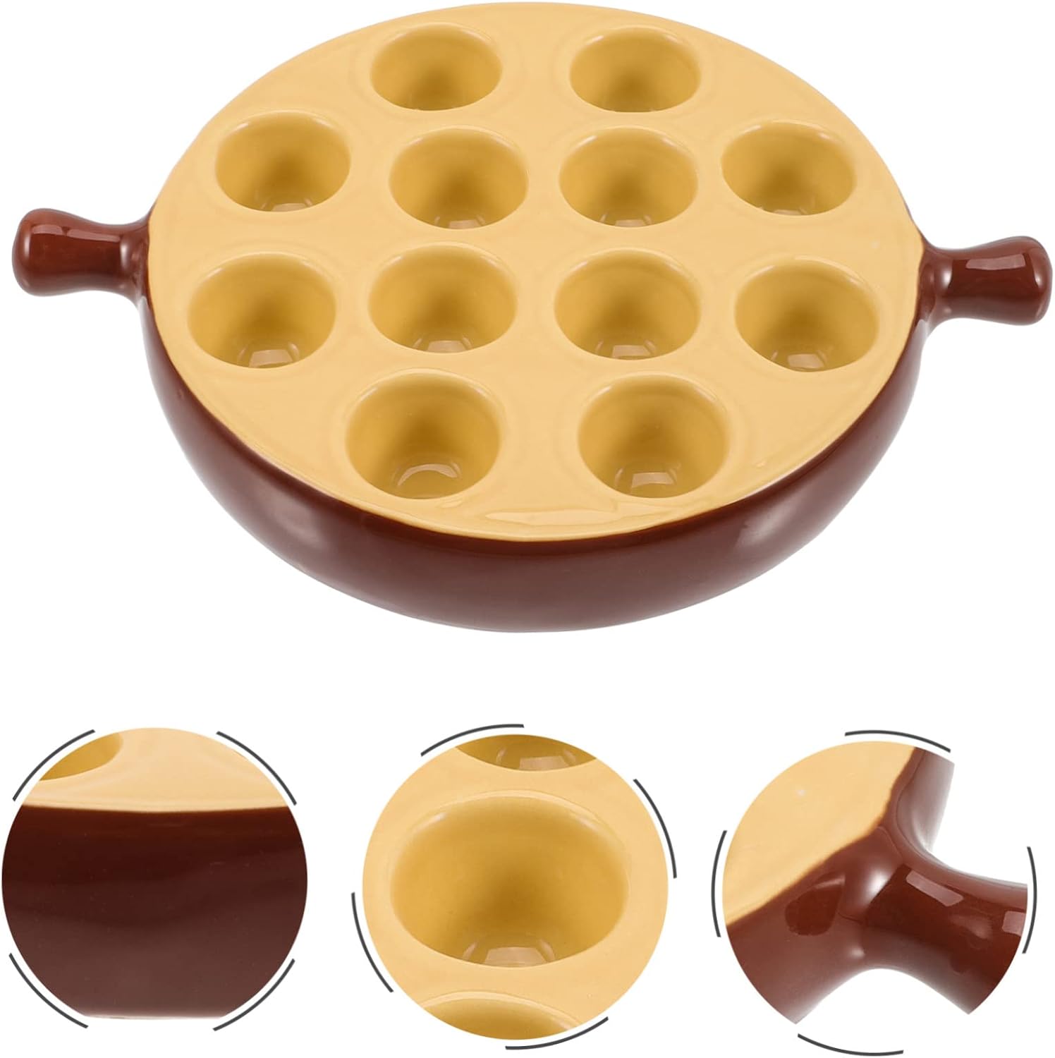 Escargot Serving Dish Snail Plate Heat-resistant Baking Tray Non-slip Bottom Easy to Serve