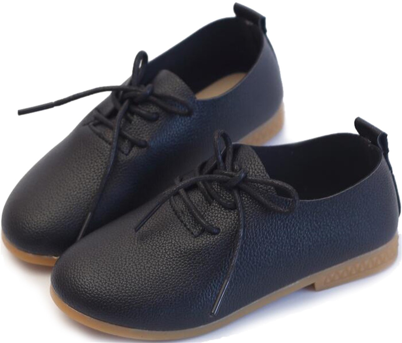 PPXID Fille garçon British Style Lace-Up Casual Flat Oxford Chaussures