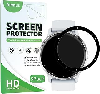 Aemus Compatible for Garmin Venu 3 Screen Protector (3 Pack) Smart Watch 3D Full Coverage PMMA Protective Film