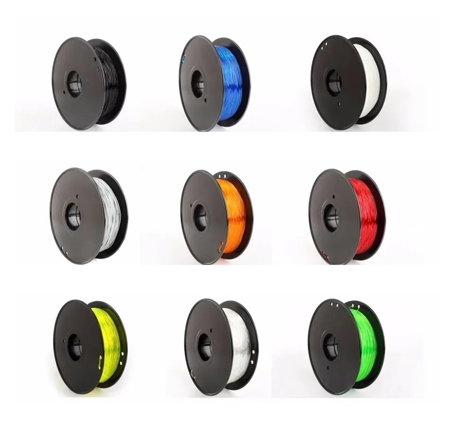 Filament flexible d'imprimante de TPU 3D 1.75mm 95A multicolore 200g/1KG applicable(Skin,1KG)