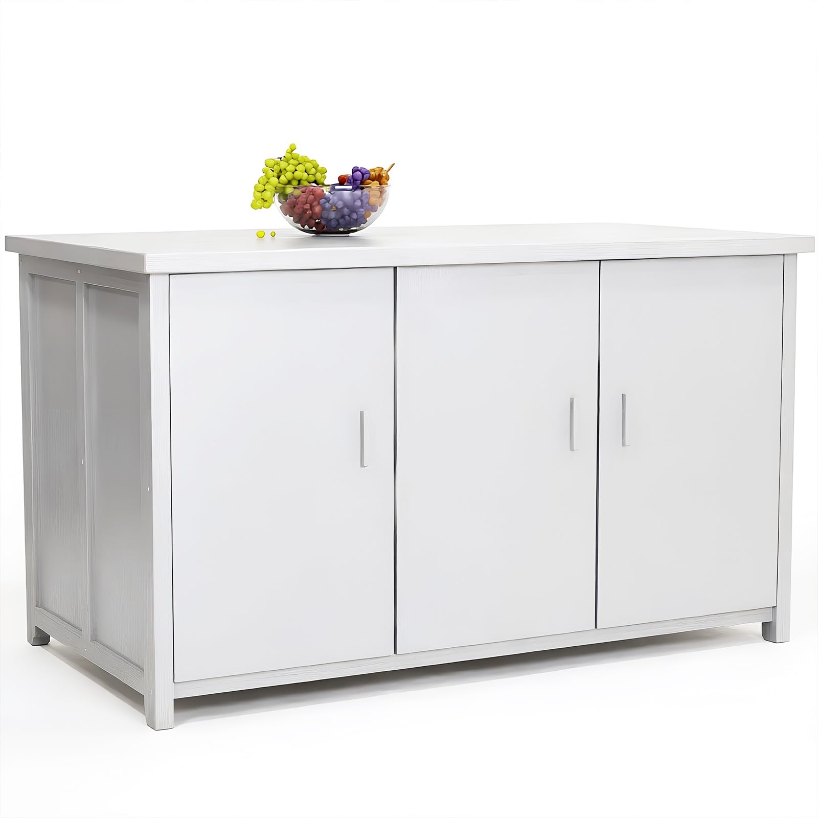 Zf9tBw5sH Unità cucina ad isola Mobile portaoggetti autoportante in legno a 3 ante con isola da cucina piano in pietra for la casa