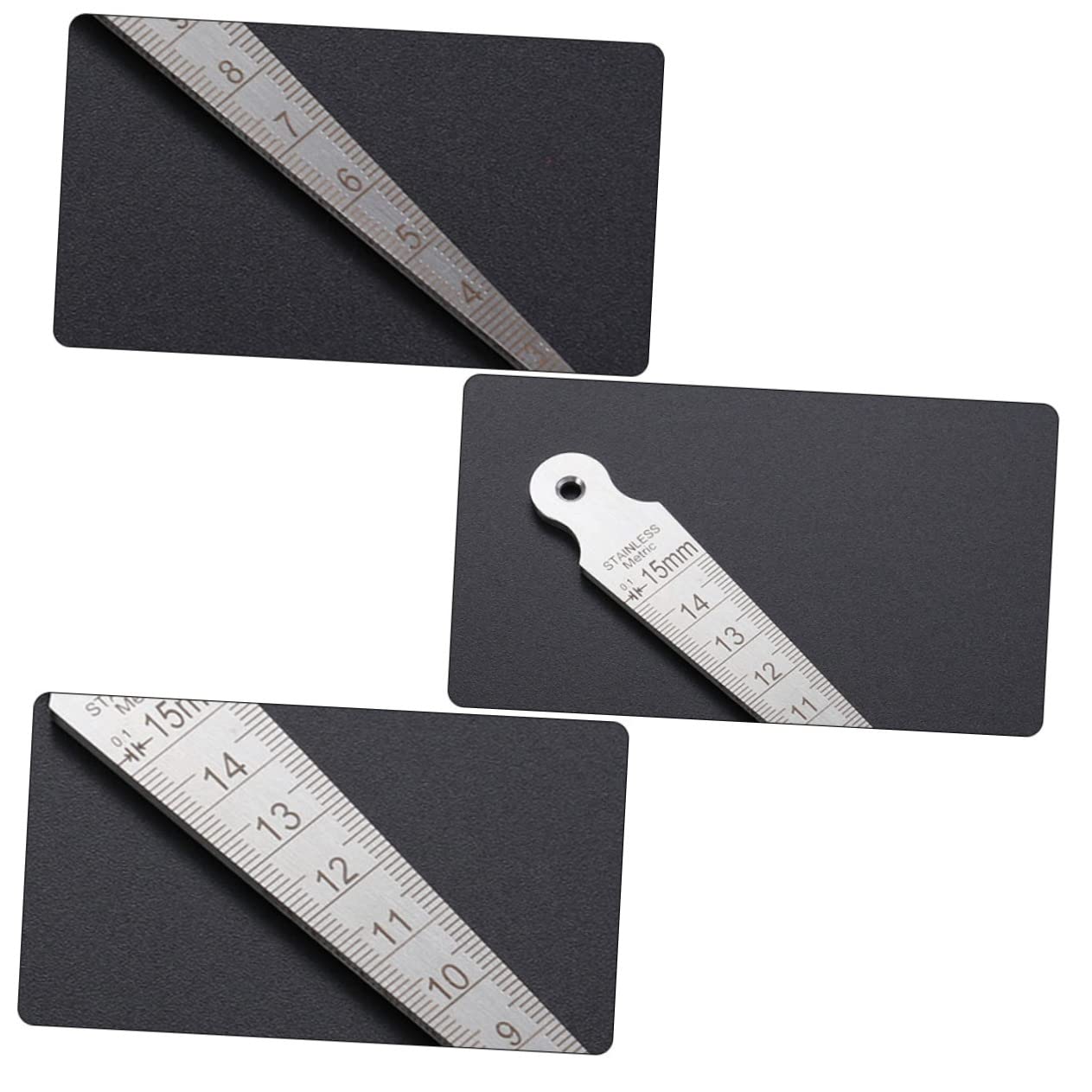 BUGUUYO Jauge Conique En Acier Inoxydable 0-15mm - Règle Ouverture Et Jauge De Soudage Précise