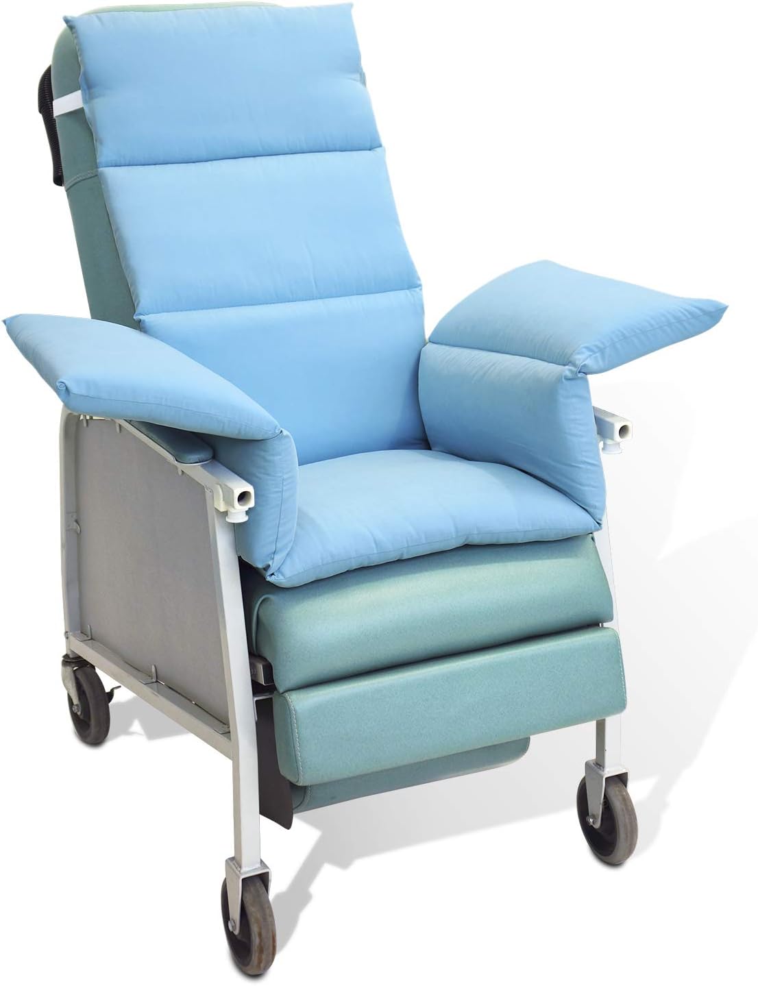 NYOrtho Geri-Chair Comfort Seat Full 72"x18" - Water-Resistant Chair Pad for Sensitive Skin - Zip-On Extension - Quick-Release Buckles - 18-24” Wide - Soft Fill - Made in USA - Machine Washable