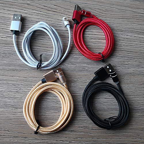 Goodqueen Cabo de carregamento magnético L-Line Powerline tipo C 90 graus carregador de telefone por