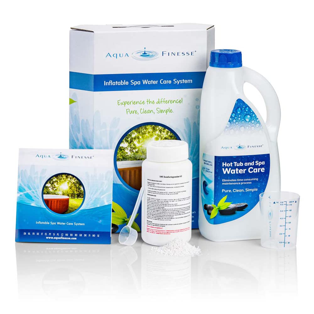 Aquafinesse Wasserpflege für Aufblasbare Whirlpools Spa Wasserpflegeset. Pool Wasserpflege Moderne, umweltfreundliche Wasserpflegesystem mit der einfachen Anwendung