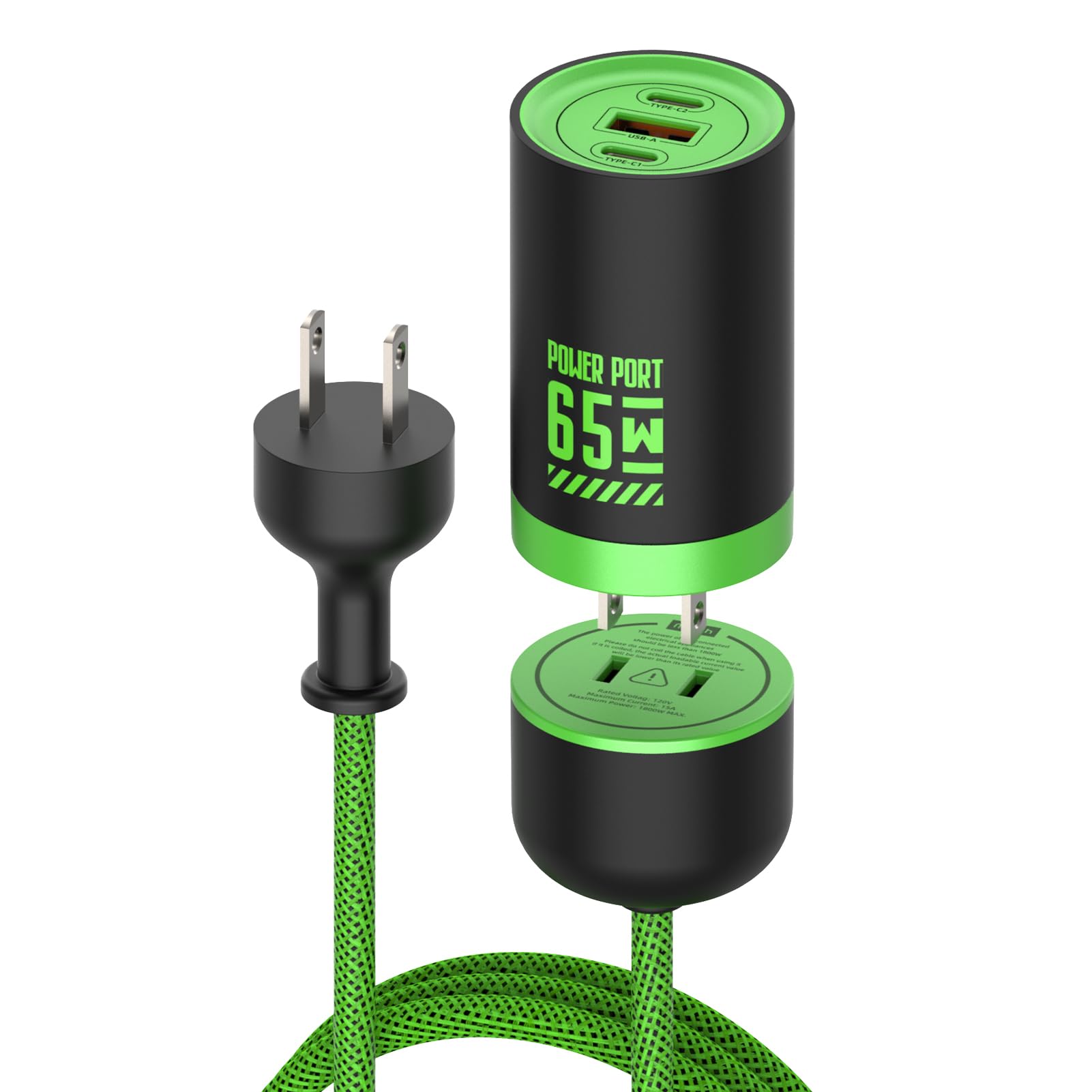 Amazon.com: MFish 65W GaN Fast Wall Charger Block with 2 USB-C & 1