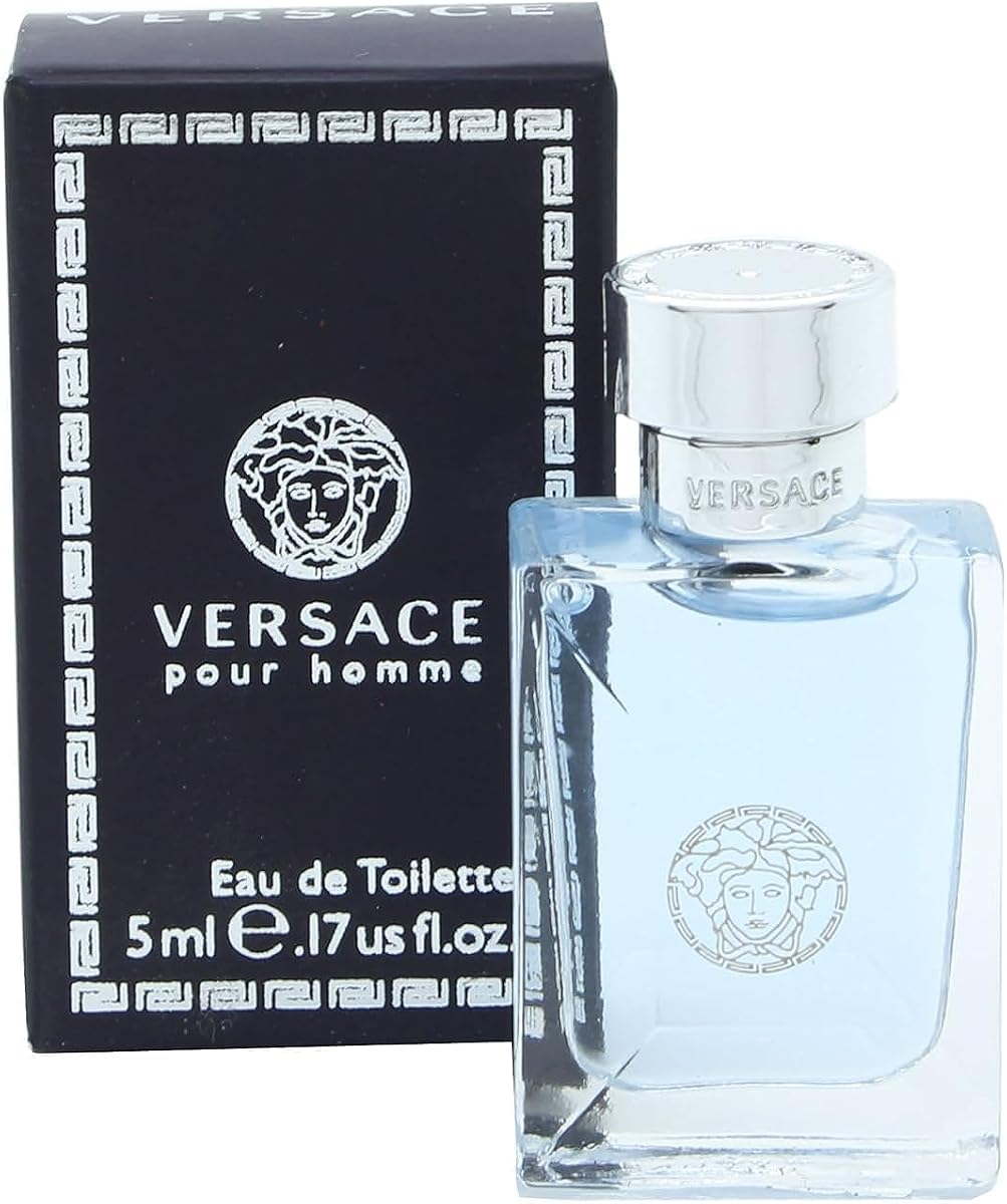 POUR HOMME by Versace 0.17 oz Eau De Toilette MINI SPLASH NEW Box Men