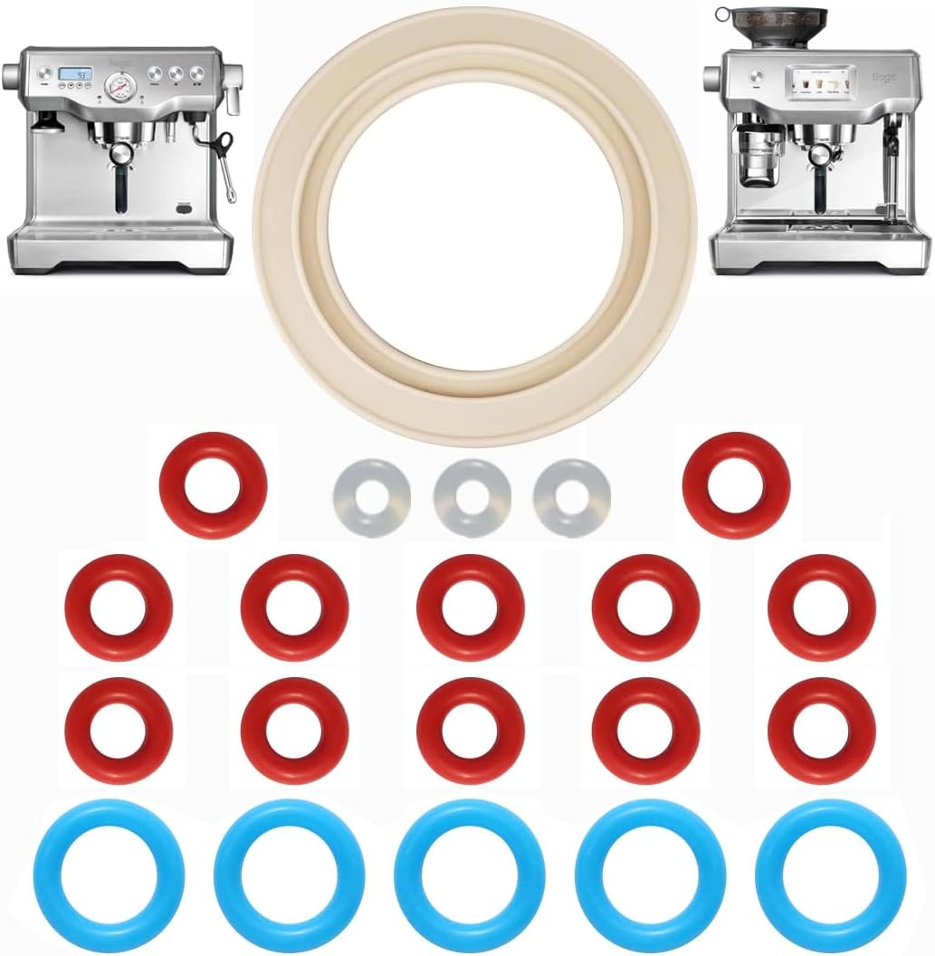 O-Ring Servicing Set & 58mm Grouphead Seal for Sage/Breville Dual Boiler Coffee Machines - Silicone Seals for Hose, Thermal, and Steam Probes BES - SES 900/920/980/990