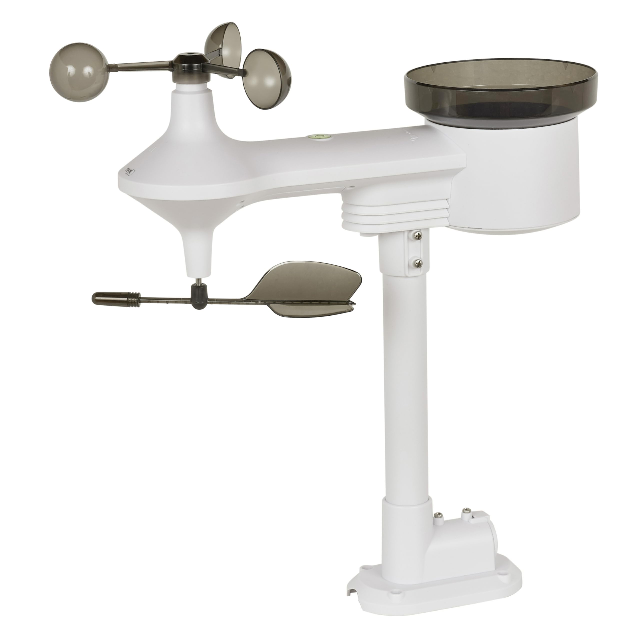 TFA Dostmann Digitale Funk-Wetterstation 5-in-1 mit Kombisender Weather One, 35.1177.02.99, 2 Display, Luftfeuchtigkeit, Temperatur, Regenmesser, Windmesser, mit Luftdruck, Wettervorhersage, Alarme