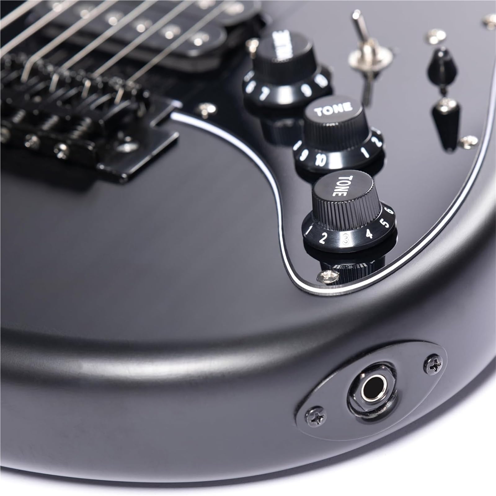 Guitare Électrique Adulte Guitare Électrique À 7 Cordes Corps Solide Pour Débutants Manche En Érable Ébène Micro SSH Réglable
