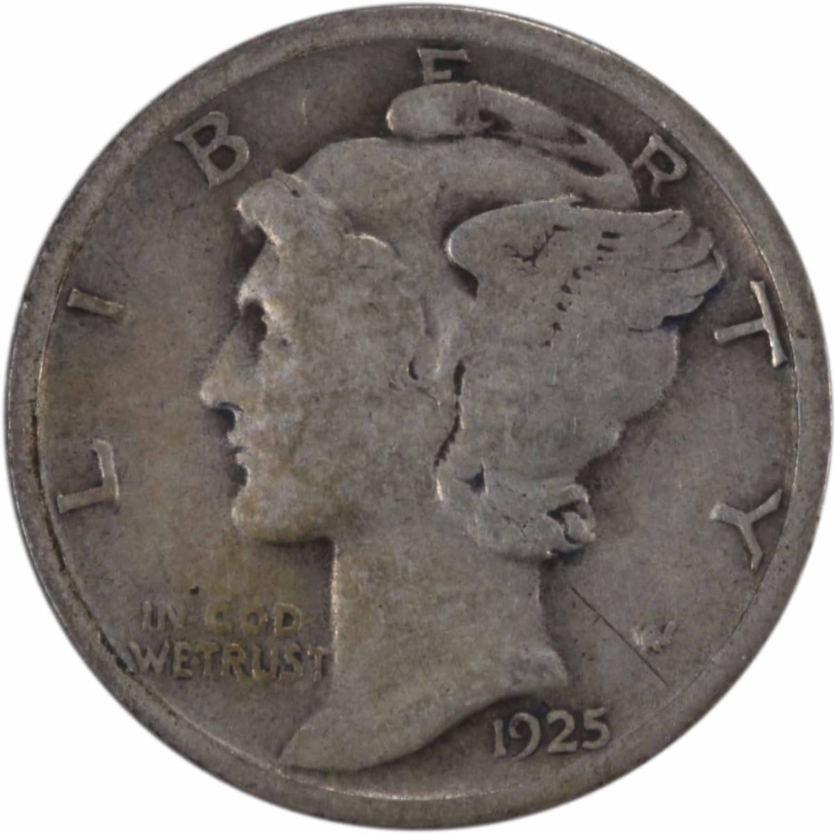 1925 D Mercury Dime Uncertified VG