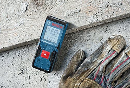 Bosch Professional 601072570 Laser Measure GLM 30 (Single-Button Use, Imperial System, Measuring Range: 0.49 - 98 ft, 2 x 1.5 V Batteries, Protective Bag), Blue, 20.0 mm*100.0 mm*40.0 mm